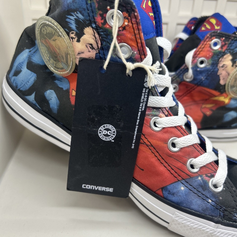 Converse DC Comics x Mens 10 Chuck Taylor All Star    Hi Superman Justice League - Picture 2 of 11